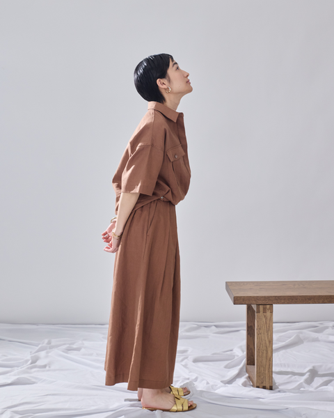 画像をギャラリービューアに読み込む, 小柄ブランド/低身長ブランド/低身長/小柄/小柄リネンシャツ/リネンシャツ/リネンパンツ/低身長リネンパンツ/低身長セットアップ/セットアップ/小柄パンツ/低身長ボトムス