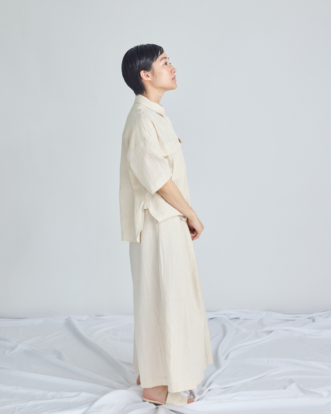 画像をギャラリービューアに読み込む, 小柄ブランド/低身長ブランド/低身長/小柄/小柄リネンシャツ/リネンシャツ/リネンパンツ/低身長リネンパンツ/低身長セットアップ/セットアップ/小柄パンツ/低身長ボトムス