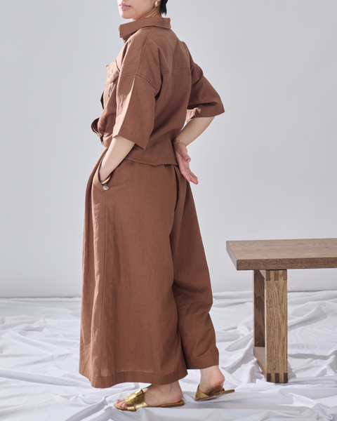 画像をギャラリービューアに読み込む, 小柄ブランド/低身長ブランド/低身長/小柄/小柄リネンシャツ/リネンシャツ/リネンパンツ/低身長リネンパンツ/低身長セットアップ/セットアップ/小柄パンツ/低身長ボトムス