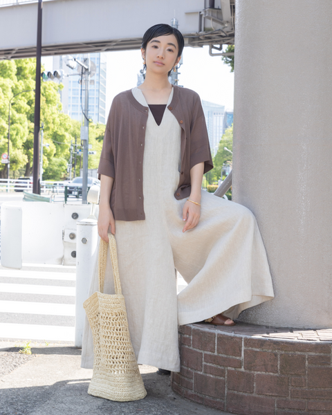 画像をギャラリービューアに読み込む, 小柄/低身長/小柄ブランド/低身長ブランド/低身長カーディガン/3wayカーディガン/シアーカーディガン/小柄シアー/シアー/低身長コーディネート