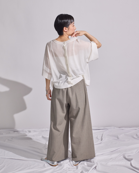 画像をギャラリービューアに読み込む, 小柄/低身長/小柄ブランド/低身長ブランド/低身長カーディガン/3wayカーディガン/シアーカーディガン/小柄シアー/シアー/低身長コーディネート