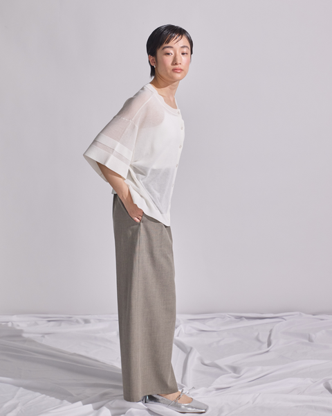 画像をギャラリービューアに読み込む, 小柄/低身長/小柄ブランド/低身長ブランド/低身長カーディガン/3wayカーディガン/シアーカーディガン/小柄シアー/シアー/低身長コーディネート