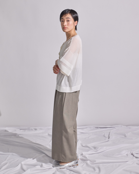 画像をギャラリービューアに読み込む, 小柄/低身長/小柄ブランド/低身長ブランド/低身長カーディガン/3wayカーディガン/シアーカーディガン/小柄シアー/シアー/低身長コーディネート