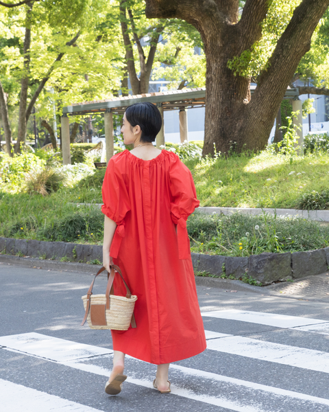 画像をギャラリービューアに読み込む, 小柄ワンピース/低身長ワンピース/コットンワンピース/低身長シャツワンピース/4wayワンピース