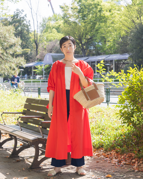 画像をギャラリービューアに読み込む, 小柄ワンピース/低身長ワンピース/コットンワンピース/低身長シャツワンピース/4wayワンピース