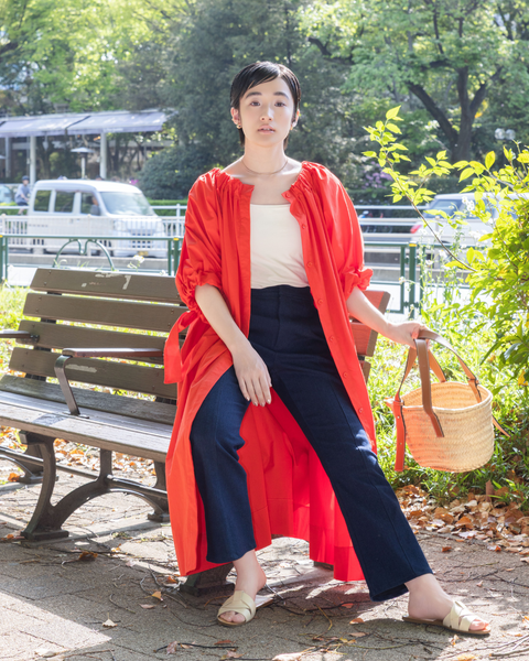 画像をギャラリービューアに読み込む, 小柄ワンピース/低身長ワンピース/コットンワンピース/低身長シャツワンピース/4wayワンピース