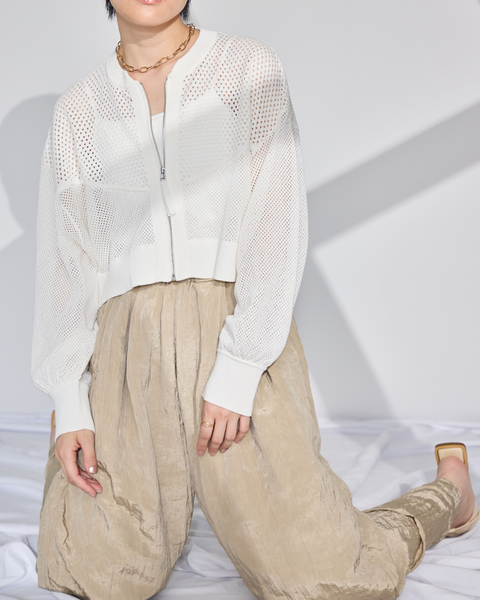 画像をギャラリービューアに読み込む, 低身長/XSサイズ/SSサイズ/小柄用/低身長用/低身長トップス/147㎝/小柄ブル損ブルゾン/低身長用アウター/メッシュ/小柄メッシュ/メッシュブルゾン