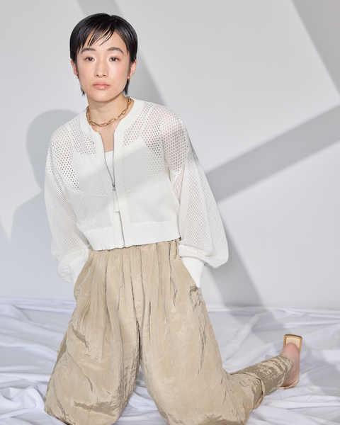 画像をギャラリービューアに読み込む, 低身長/XSサイズ/SSサイズ/小柄用/低身長用/低身長トップス/147㎝/小柄ブル損ブルゾン/低身長用アウター/メッシュ/小柄メッシュ/メッシュブルゾン