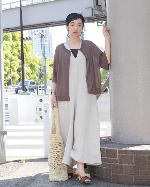 画像をギャラリービューアに読み込む, 低身長パンツ/低身長用ボトム/ボトム/リネンオーバーオール/小柄用/XSサイズ/SSサイズ/147㎝/低身長ブランド/低身長ハイウエストパンツ/オールインワン/リネンオールインワン/小柄オールインワン