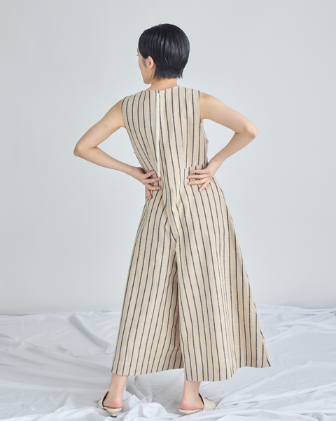 画像をギャラリービューアに読み込む, 低身長パンツ/低身長用ボトム/ボトム/リネンオーバーオール/小柄用/XSサイズ/SSサイズ/147㎝/低身長ブランド/低身長ハイウエストパンツ/オールインワン/リネンオールインワン/小柄オールインワン