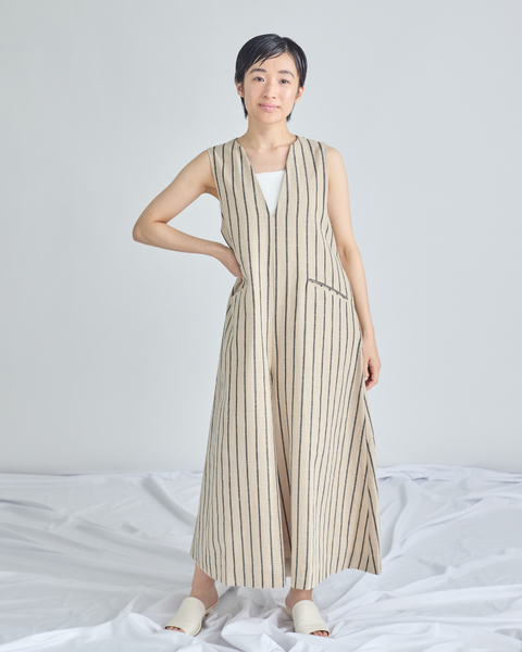 画像をギャラリービューアに読み込む, 低身長パンツ/低身長用ボトム/ボトム/リネンオーバーオール/小柄用/XSサイズ/SSサイズ/147㎝/低身長ブランド/低身長ハイウエストパンツ/オールインワン/リネンオールインワン/小柄オールインワン