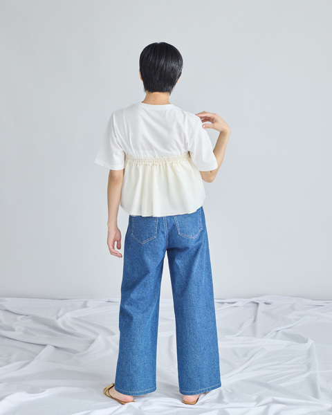 画像をギャラリービューアに読み込む, 低身長用Tシャツ/小柄用/低身長/Tシャツ/低身長ブランド/小柄ブランド/小柄TOPS/ビスチェセットトップス/マルチway/ チュールビスチェ