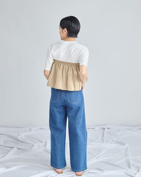 画像をギャラリービューアに読み込む, 低身長用Tシャツ/小柄用/低身長/Tシャツ/低身長ブランド/小柄ブランド/小柄TOPS/ビスチェセットトップス/マルチway/ チュールビスチェ