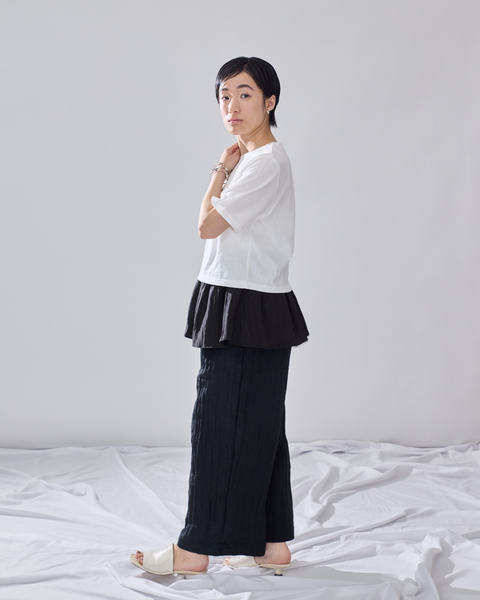 画像をギャラリービューアに読み込む, 低身長用Tシャツ/小柄用/低身長/Tシャツ/低身長ブランド/小柄ブランド/小柄TOPS/ビスチェセットトップス/マルチway/ チュールビスチェ