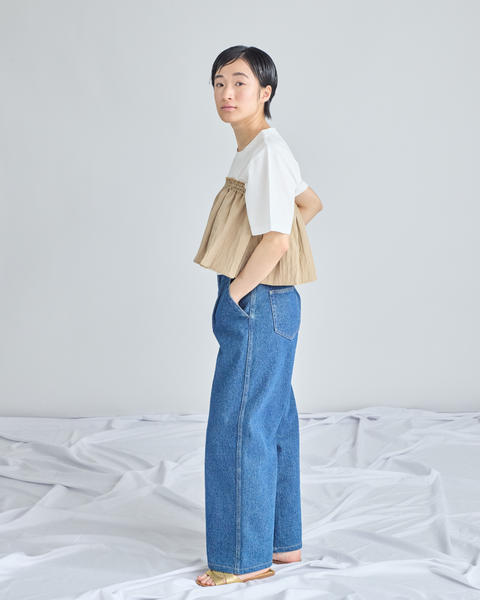 画像をギャラリービューアに読み込む, 低身長用Tシャツ/小柄用/低身長/Tシャツ/低身長ブランド/小柄ブランド/小柄TOPS/ビスチェセットトップス/マルチway/ チュールビスチェ