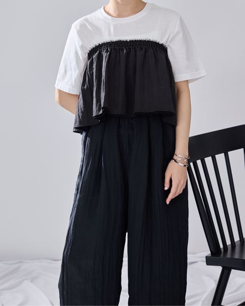 画像をギャラリービューアに読み込む, 低身長パンツ/小柄パンツ/低身長用ボトム/低身長用/韓国系/韓国風/低身長コーディネート/小柄コーデ/パンツコーデ/セットアップ/小柄セットアップ