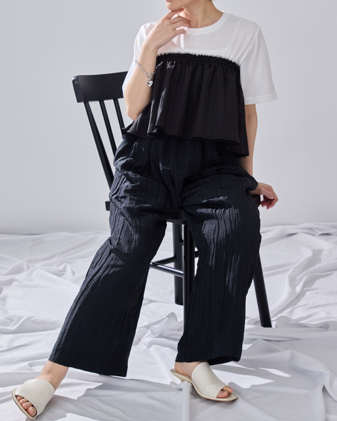 画像をギャラリービューアに読み込む, 低身長パンツ/小柄パンツ/低身長用ボトム/低身長用/韓国系/韓国風/低身長コーディネート/小柄コーデ/パンツコーデ/セットアップ/小柄セットアップ