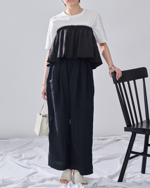 画像をギャラリービューアに読み込む, 低身長パンツ/小柄パンツ/低身長用ボトム/低身長用/韓国系/韓国風/低身長コーディネート/小柄コーデ/パンツコーデ/セットアップ/小柄セットアップ