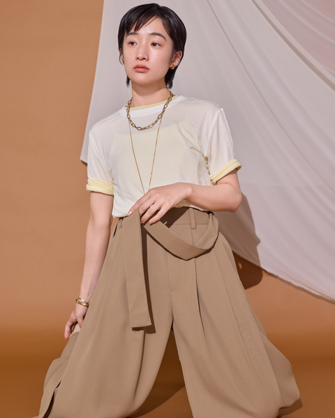 画像をギャラリービューアに読み込む, 低身長用Tシャツ/小柄用/低身長/Tシャツ/低身長ブランド/小柄ブランド/小柄TOPS/シアー/シアートップス