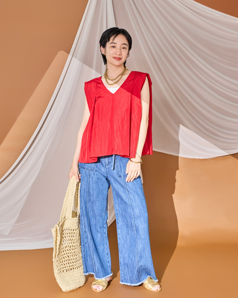 画像をギャラリービューアに読み込む, 低身長用シャツ/小柄用/低身長/ブラウス/低身長ブランド/小柄ブランド/フリルシャツ/フリルブラウス/パフスリーブブラウス/小柄シャツ