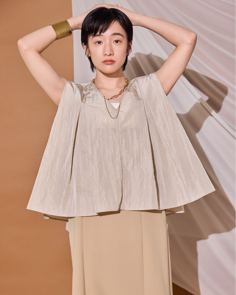 画像をギャラリービューアに読み込む, 低身長用シャツ/小柄用/低身長/ブラウス/低身長ブランド/小柄ブランド/フリルシャツ/フリルブラウス/パフスリーブブラウス/小柄シャツ