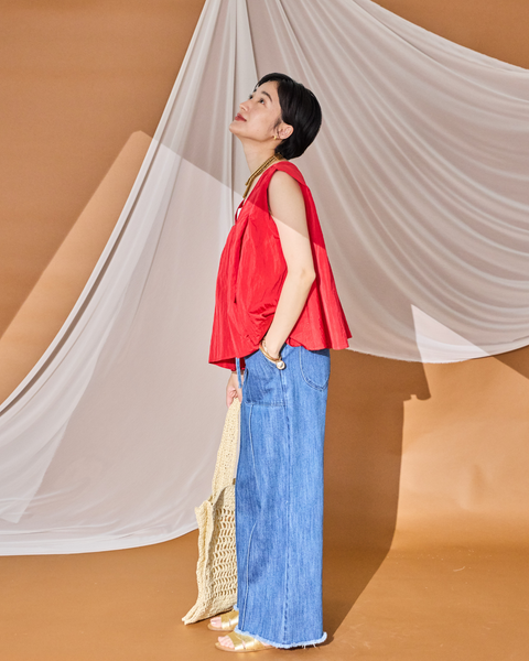 画像をギャラリービューアに読み込む, 低身長用シャツ/小柄用/低身長/ブラウス/低身長ブランド/小柄ブランド/フリルシャツ/フリルブラウス/パフスリーブブラウス/小柄シャツ