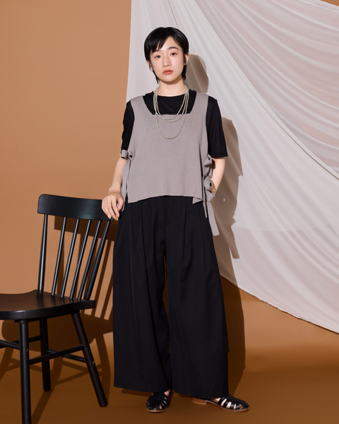 画像をギャラリービューアに読み込む, 低身長用ニットベスト/小柄用/低身長/ニットベスト/低身長ブランド/小柄ブランド/小柄TOPS