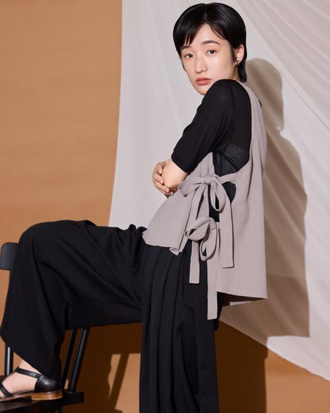 画像をギャラリービューアに読み込む, 低身長用ニットベスト/小柄用/低身長/ニットベスト/低身長ブランド/小柄ブランド/小柄TOPS