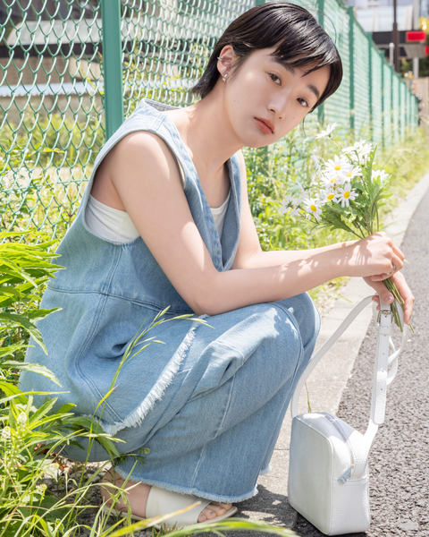 画像をギャラリービューアに読み込む, 低身長用トップス/小柄用/低身長/小柄セットセットアップ/デニム/低身長ブランド/小柄ブランド/ペプラムデニム/小柄デニム/小柄トップス/デザイントップス/韓国/デニムセットアップ/フリンジデニム