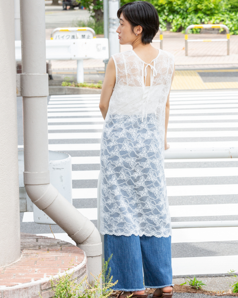 画像をギャラリービューアに読み込む, 小柄/低身長/小柄ワンピース/低身長ワンピース/レースワンピース/低身長ブランド/低身長コーディネート/ワンピースコーデ/レースカバーオール/レースコーディネート