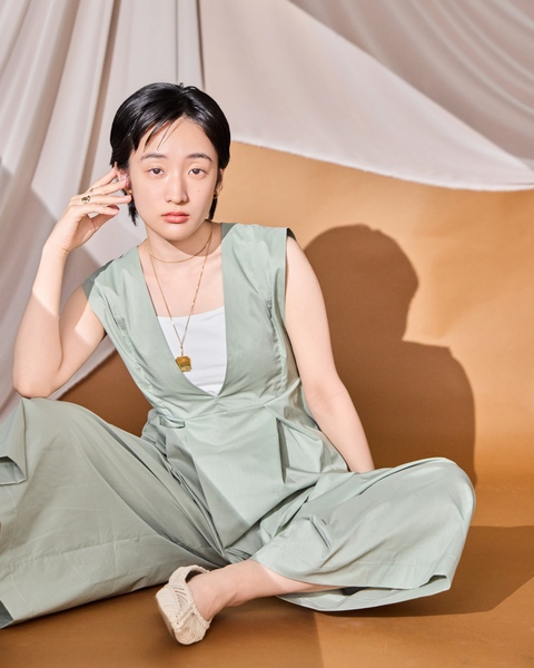 画像をギャラリービューアに読み込む, 低身長パンツ/低身長用ボトム/ボトム/オーバーオール/小柄用/XSサイズ/SSサイズ/147㎝/低身長ブランド/低身長ハイウエストパンツ/オールインワン/小柄オールインワン