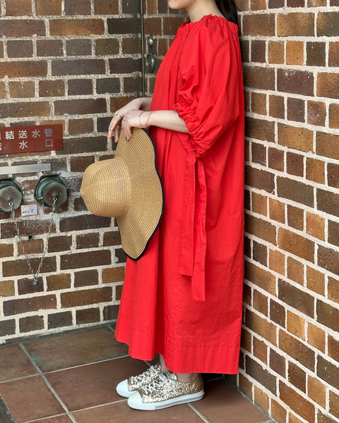 画像をギャラリービューアに読み込む, 小柄ワンピース/低身長ワンピース/コットンワンピース/低身長シャツワンピース/4wayワンピース