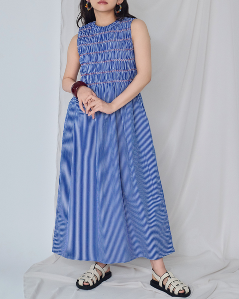 画像をギャラリービューアに読み込む, 小柄ワンピース/低身長ワンピース/ギャザーワンピース/シャーリングワンピース