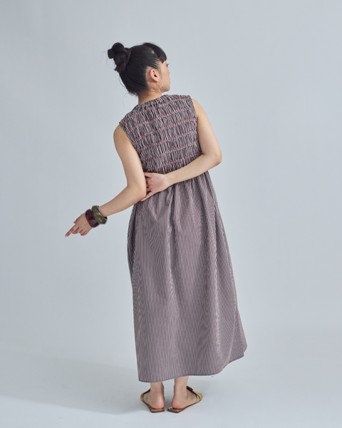 画像をギャラリービューアに読み込む, 小柄ワンピース/低身長ワンピース/ギャザーワンピース/シャーリングワンピース