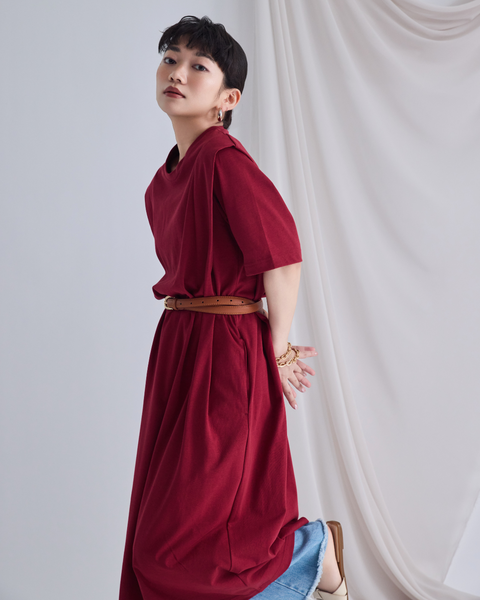 画像をギャラリービューアに読み込む, 小柄ワンピース/低身長ワンピース/カットソーワンピース/ワンピース/低身長ブランド