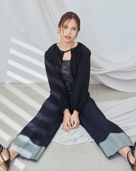 画像をギャラリービューアに読み込む, ロールアップデニム【723】