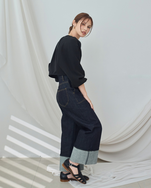 画像をギャラリービューアに読み込む, ロールアップデニム【723】