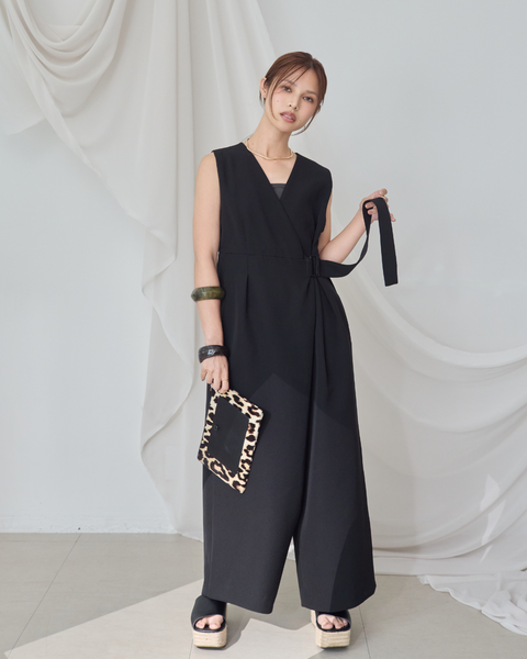 画像をギャラリービューアに読み込む, 低身長パンツ/低身長用ボトム/ボトム/オーバーオール/小柄用/XSサイズ/SSサイズ/147㎝/低身長ブランド/低身長ハイウエストパンツ/オールインワン/小柄オールインワン/小柄ボレロ/冠婚葬祭/ブラックフォーマル