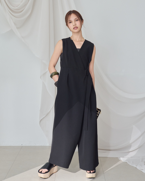 画像をギャラリービューアに読み込む, 低身長パンツ/低身長用ボトム/ボトム/オーバーオール/小柄用/XSサイズ/SSサイズ/147㎝/低身長ブランド/低身長ハイウエストパンツ/オールインワン/小柄オールインワン/小柄ボレロ/冠婚葬祭/ブラックフォーマル