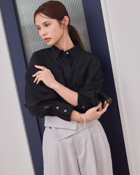 画像をギャラリービューアに読み込む, 小柄ブランド/低身長ブランド/低身長/小柄/小柄シャツ/シアーシャツ