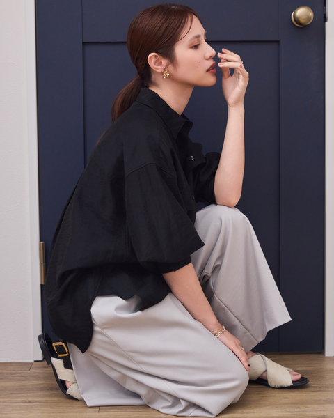 画像をギャラリービューアに読み込む, 小柄ブランド/低身長ブランド/低身長/小柄/小柄シャツ/シアーシャツ