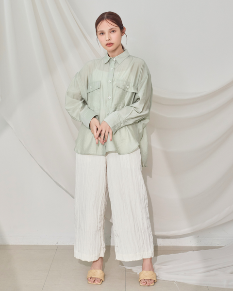 画像をギャラリービューアに読み込む, 小柄ブランド/低身長ブランド/低身長/小柄/小柄シャツ/シアーシャツ