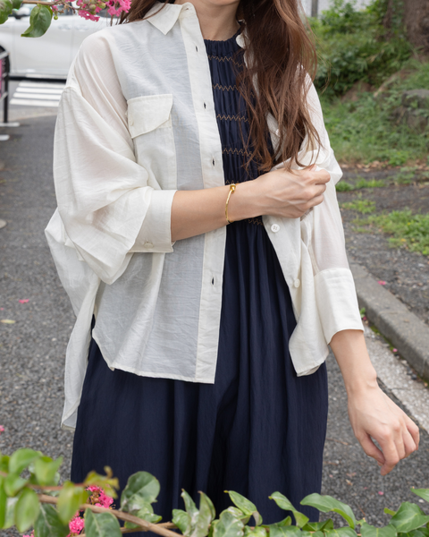 画像をギャラリービューアに読み込む, 小柄ブランド/低身長ブランド/低身長/小柄/小柄シャツ/シアーシャツ