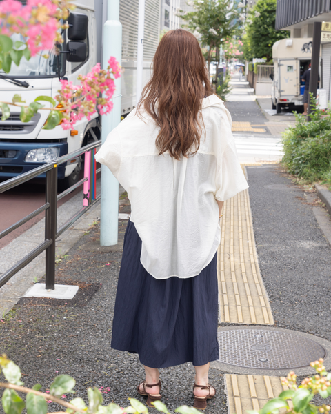 画像をギャラリービューアに読み込む, 小柄ブランド/低身長ブランド/低身長/小柄/小柄シャツ/シアーシャツ