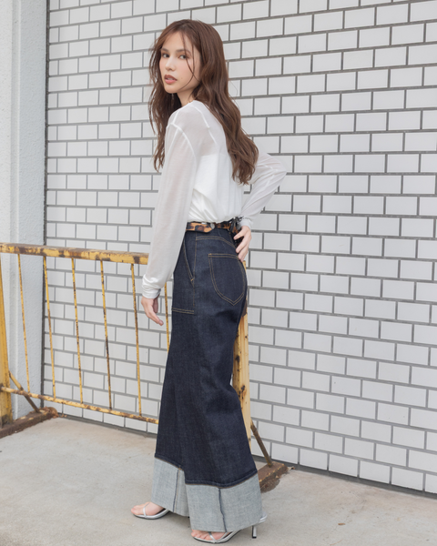 画像をギャラリービューアに読み込む, 低身長パンツ/低身長用ボトム/ボトム/デニムパンツ/小柄用/XSサイズ/SSサイズ/147㎝/低身長ブランド/低身長デニムパンツ/韓国風/小柄韓国/デニム/ロールアップデニム/低身長/小柄/小柄デニム