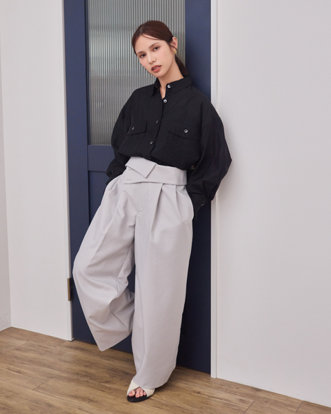 画像をギャラリービューアに読み込む, 低身長パンツ/低身長用ボトム/ボトム/2WAYパンツ/小柄用/XSサイズ/SSサイズ/147㎝/低身長ブランド/低身長ハイウエストパンツ/折り返しパンツ