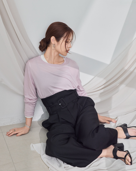 画像をギャラリービューアに読み込む, 低身長パンツ/低身長用ボトム/ボトム/2WAYパンツ/小柄用/XSサイズ/SSサイズ/147㎝/低身長ブランド/低身長ハイウエストパンツ/折り返しパンツ