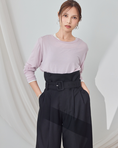 画像をギャラリービューアに読み込む, 低身長パンツ/低身長用ボトム/ボトム/2WAYパンツ/小柄用/XSサイズ/SSサイズ/147㎝/低身長ブランド/低身長ハイウエストパンツ/折り返しパンツ