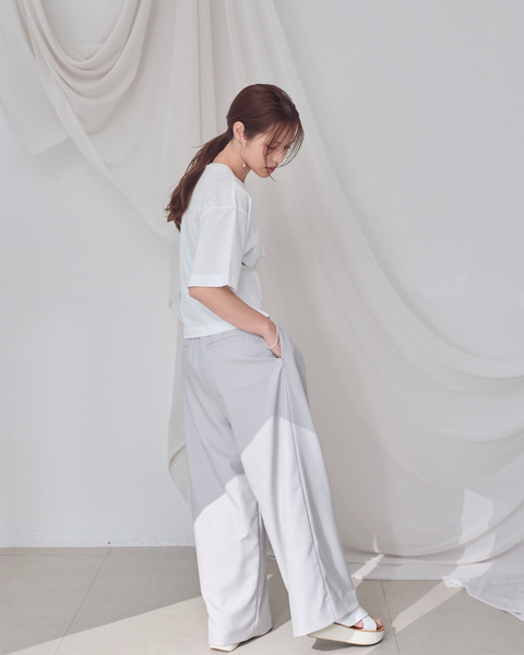 画像をギャラリービューアに読み込む, 低身長パンツ/低身長用ボトム/ボトム/2WAYパンツ/小柄用/XSサイズ/SSサイズ/147㎝/低身長ブランド/低身長ハイウエストパンツ/折り返しパンツ