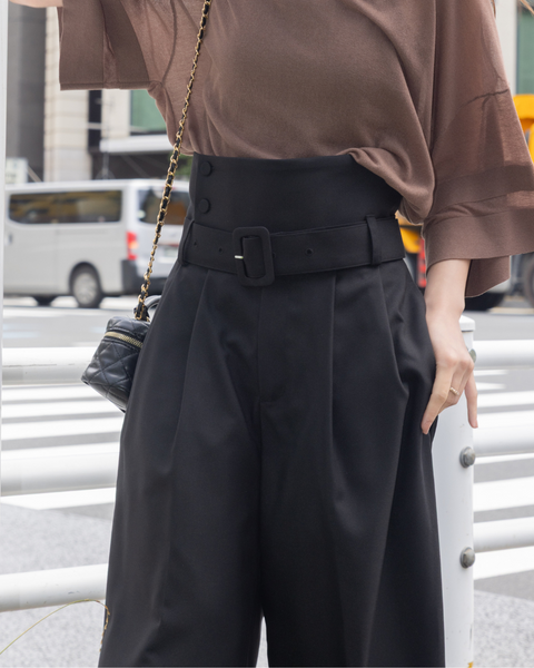 画像をギャラリービューアに読み込む, 低身長パンツ/低身長用ボトム/ボトム/2WAYパンツ/小柄用/XSサイズ/SSサイズ/147㎝/低身長ブランド/低身長ハイウエストパンツ/折り返しパンツ